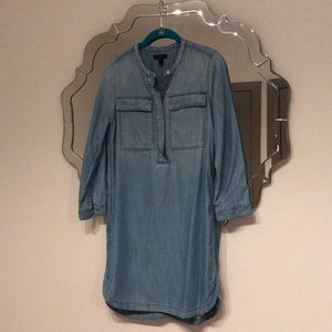 J.Crew Drapey Chambray Shirtdress
